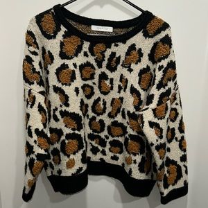 Long Sleeve Cheetah Sweater